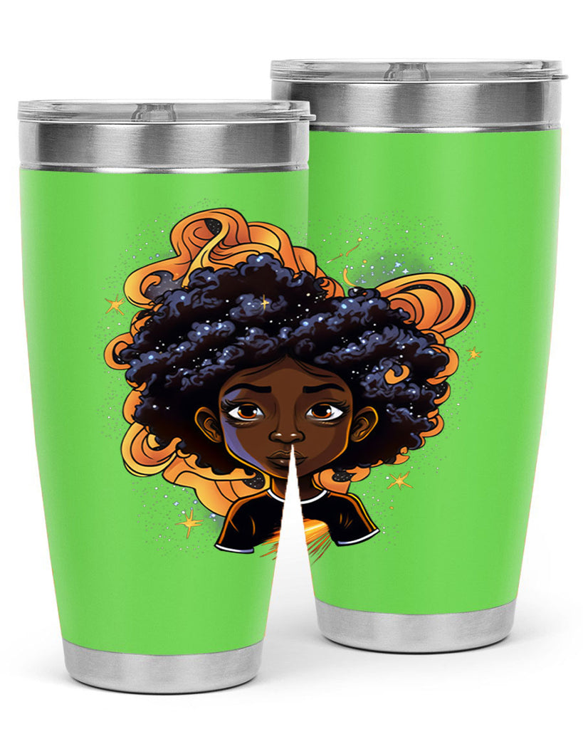 Sparkling Black Girl Design 12#- women-girls- Tumbler