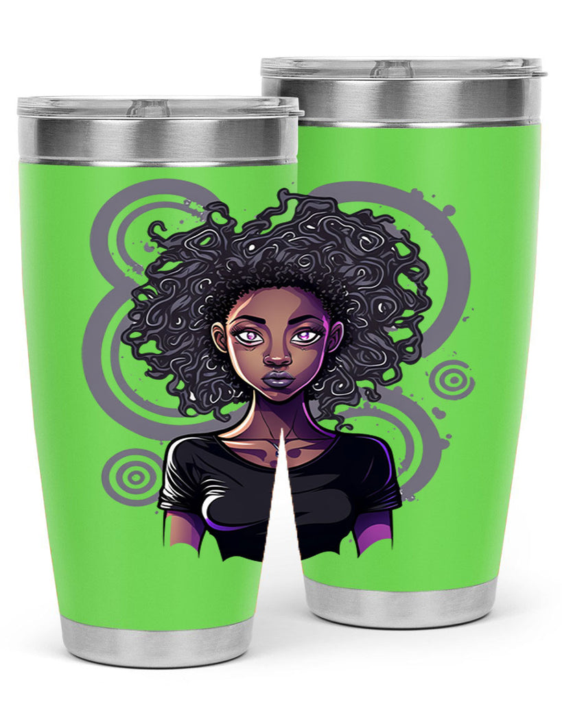 Sparkling Black Girl Design 14#- women-girls- Tumbler