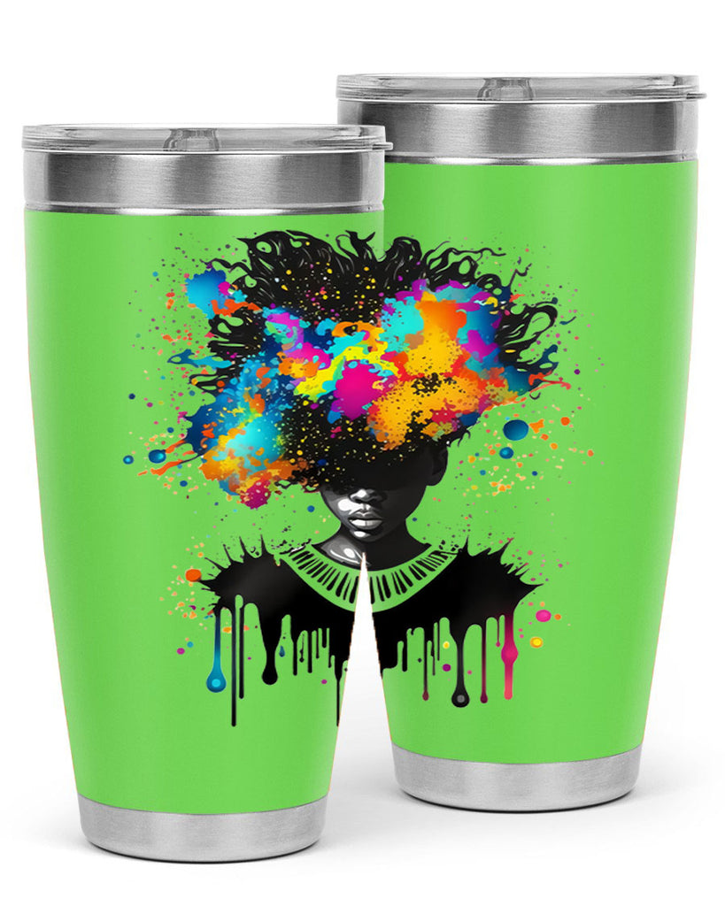 Sparkling Black Girl Design 16#- women-girls- Tumbler