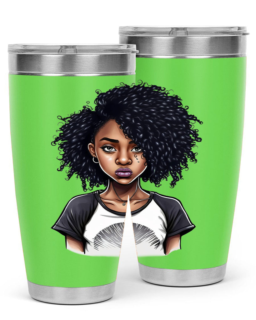 Sparkling Black Girl Design 18#- women-girls- Tumbler