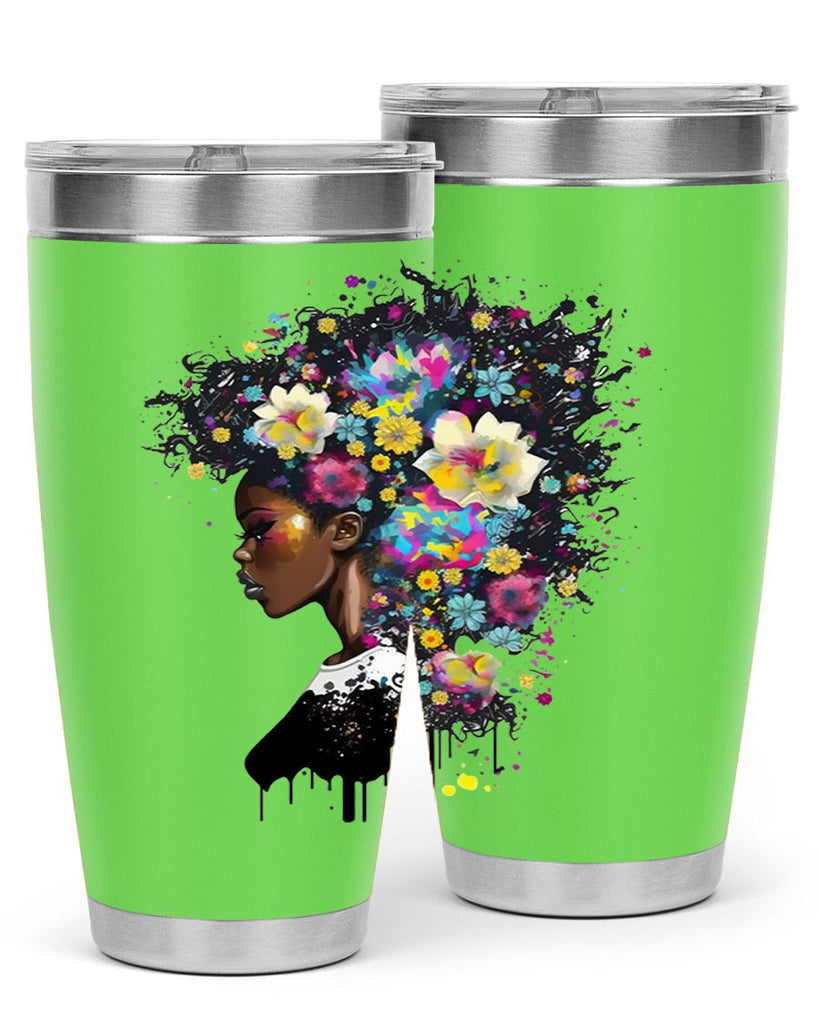 Sparkling Black Girl Design 2#- women-girls- Tumbler