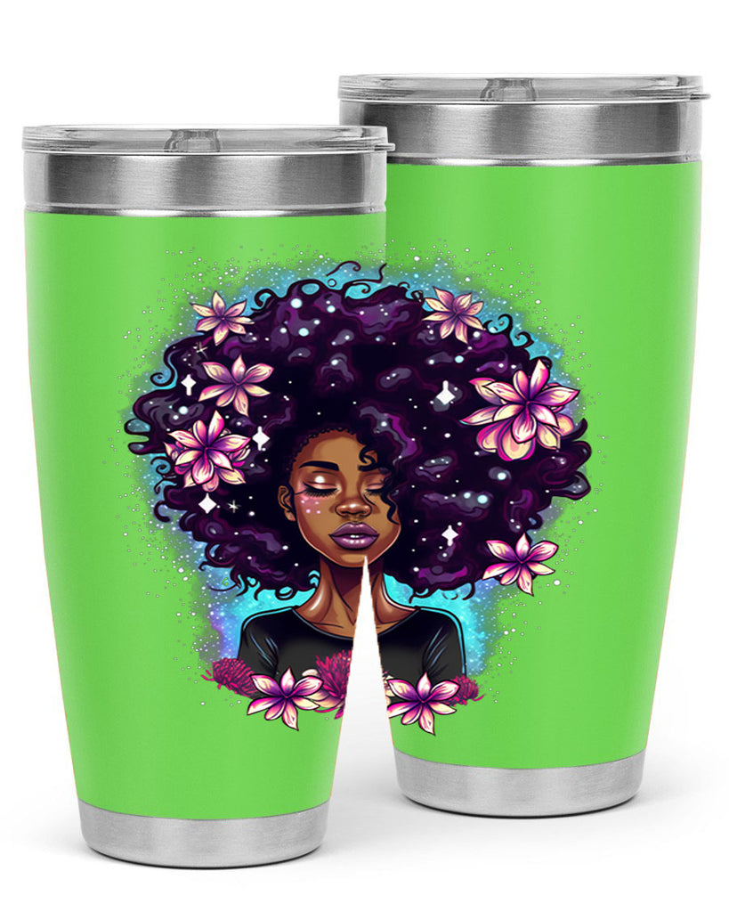 Sparkling Black Girl Design 3#- women-girls- Tumbler