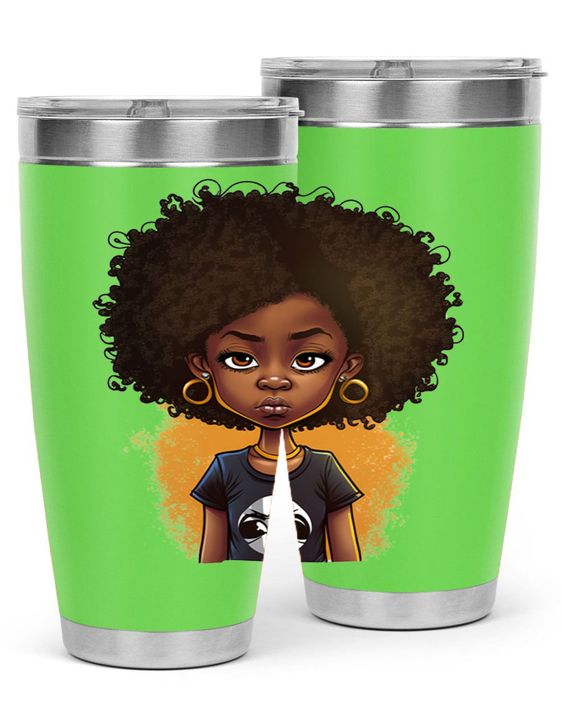 Sparkling Black Girl Design 8#- women-girls- Tumbler