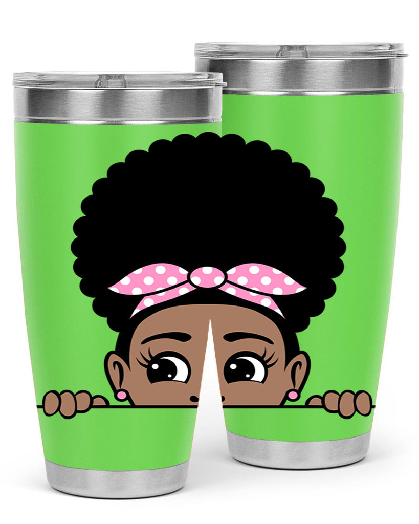 afro puff bandana girl peekaboo 85#- women-girls- Tumbler