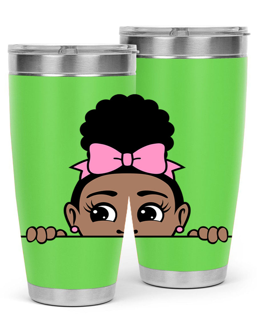 afro puff crown girl 3#- women-girls- Tumbler