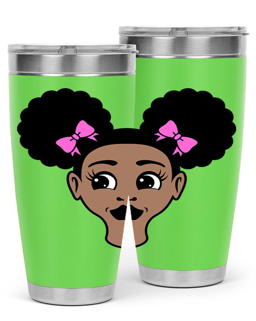 afro puffs girl 76#- women-girls- Tumbler