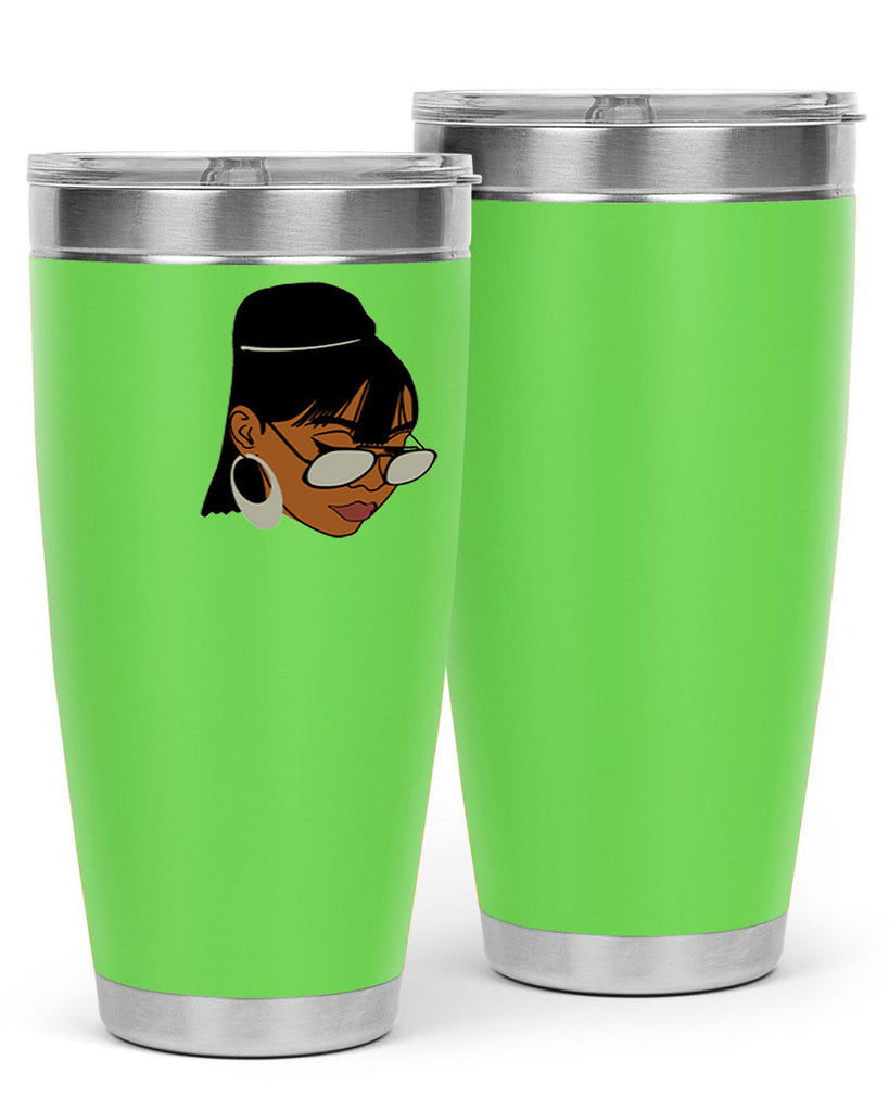 black afro 40#- women-girls- Tumbler