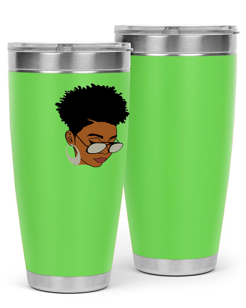 black afro 44#- women-girls- Tumbler