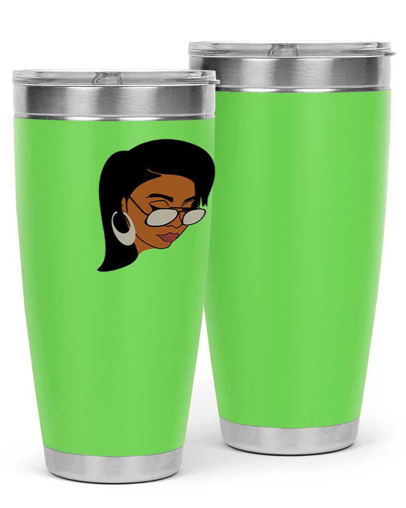 black afro 48#- women-girls- Tumbler