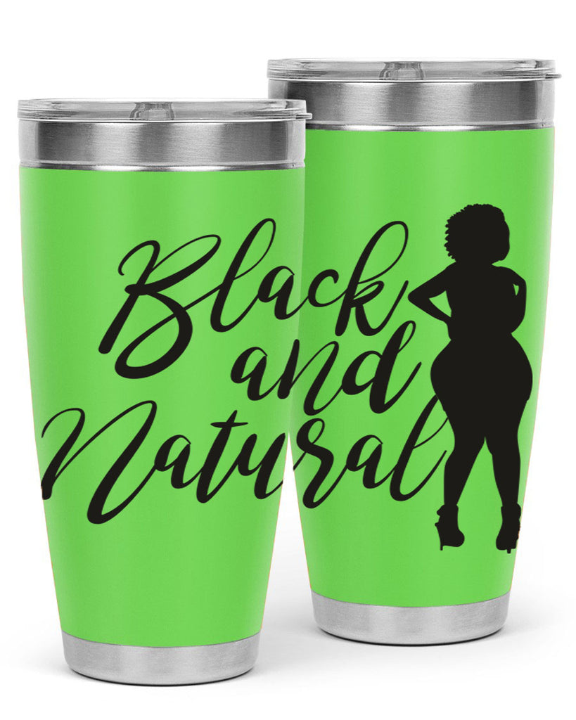 black and natural 22#- women-girls- Tumbler