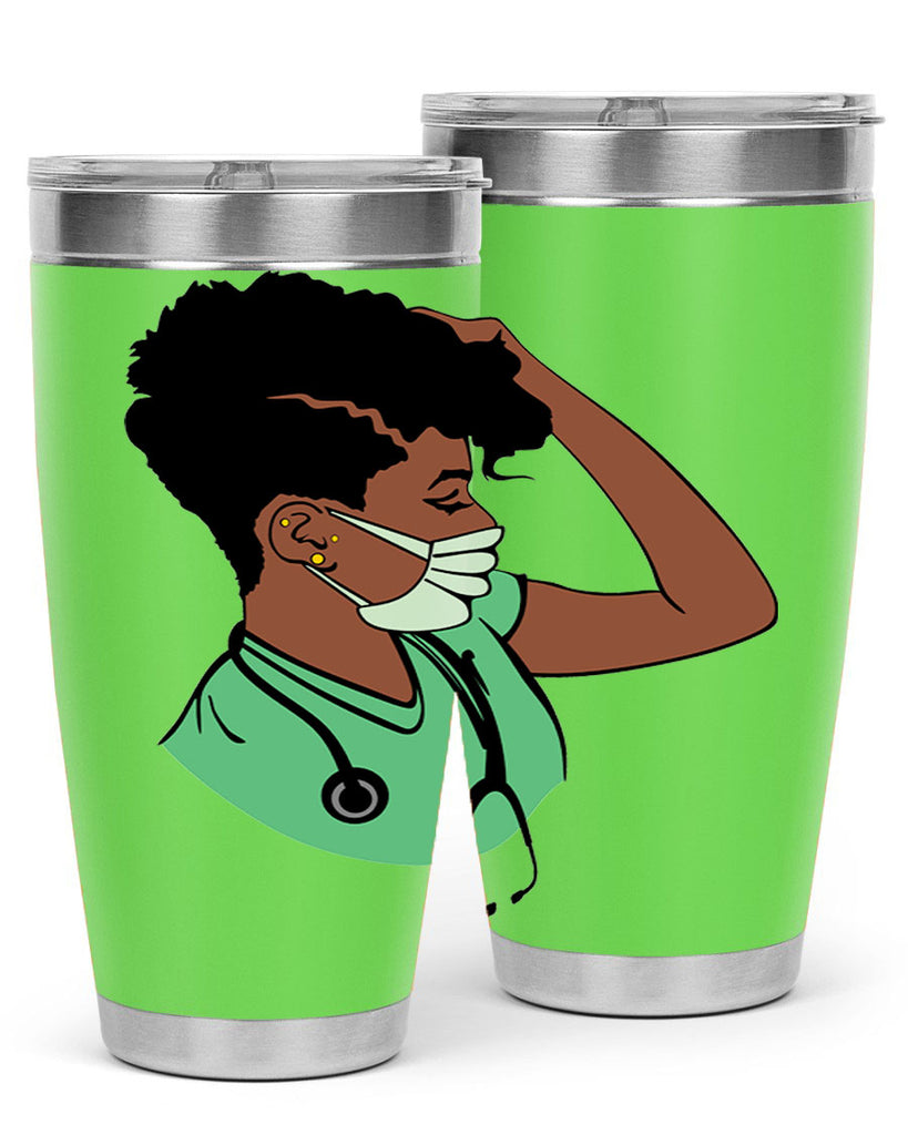 black nurse 2#- women-girls- Tumbler