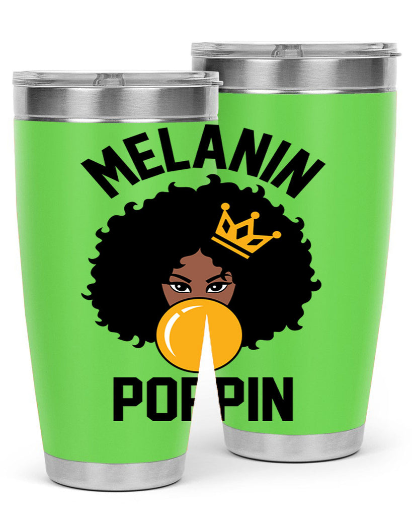 melanin poppin afro girl 25#- women-girls- Tumbler