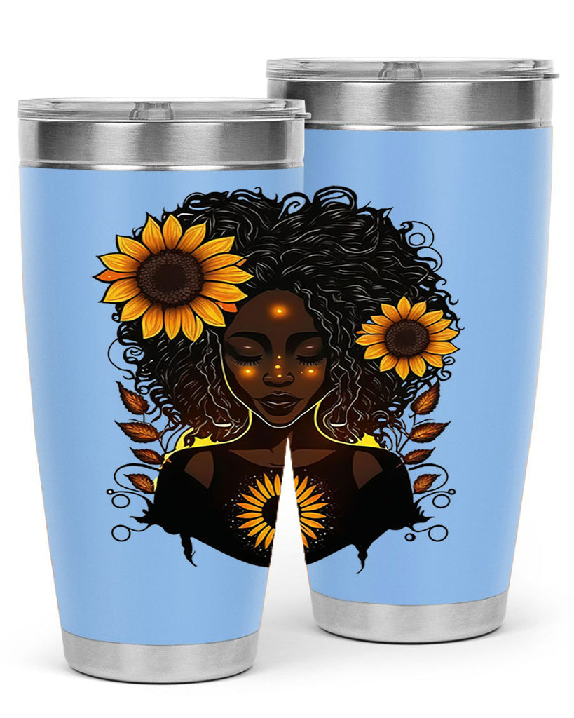 Sparkling Black Girl Design 13#- women-girls- Tumbler