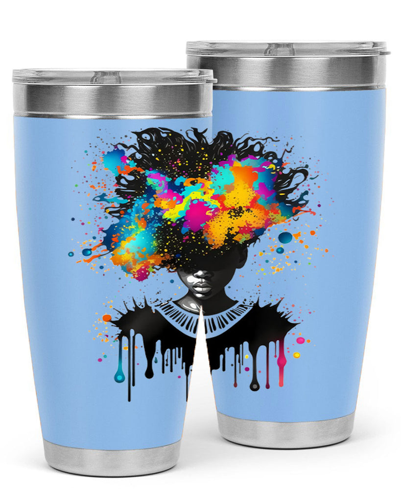 Sparkling Black Girl Design 16#- women-girls- Tumbler