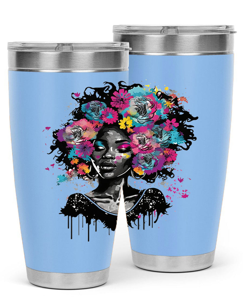 Sparkling Black Girl Design 17#- women-girls- Tumbler