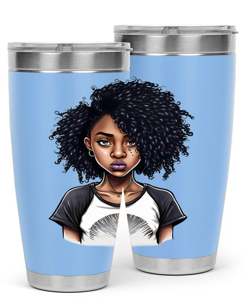 Sparkling Black Girl Design 18#- women-girls- Tumbler