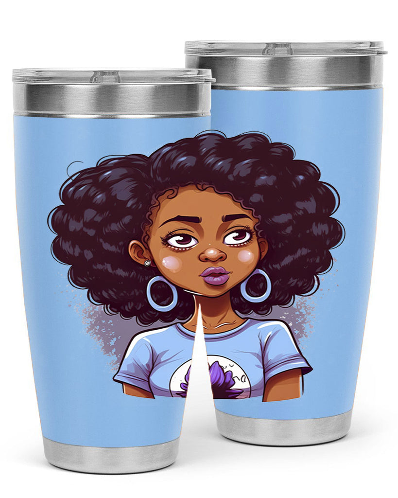 Sparkling Black Girl Design 20#- women-girls- Tumbler
