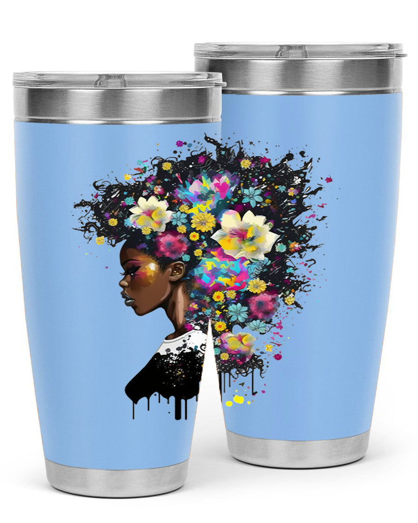 Sparkling Black Girl Design 2#- women-girls- Tumbler