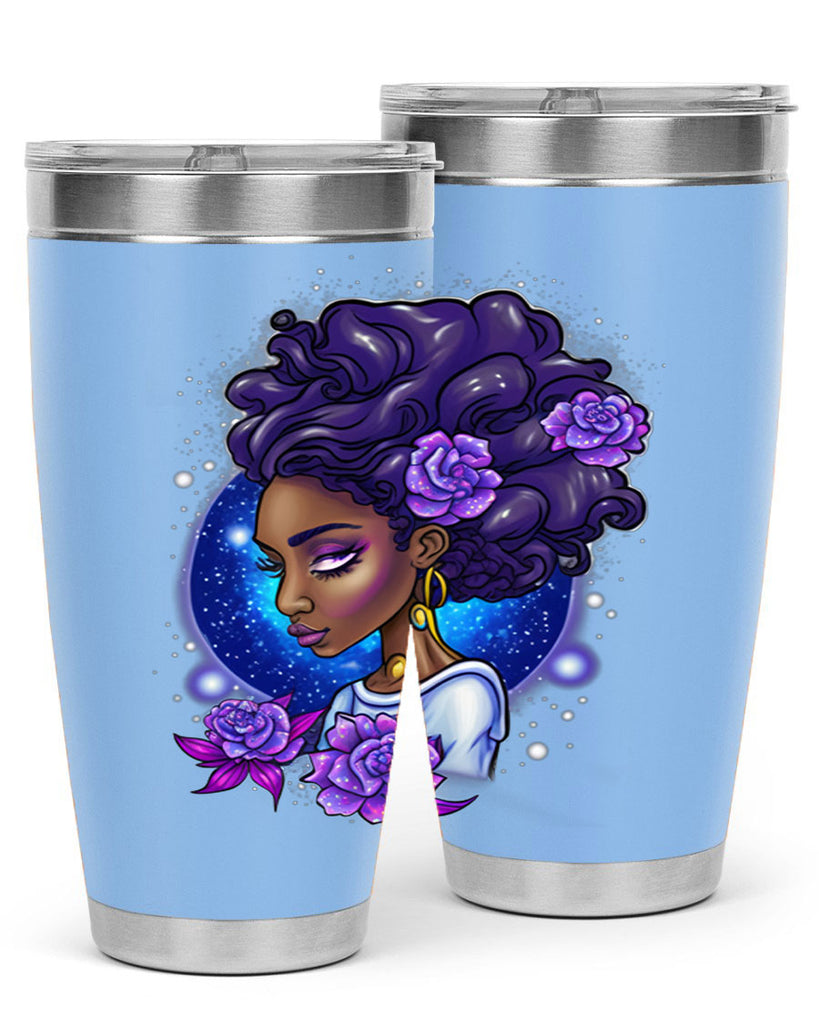 Sparkling Black Girl Design 7#- women-girls- Tumbler