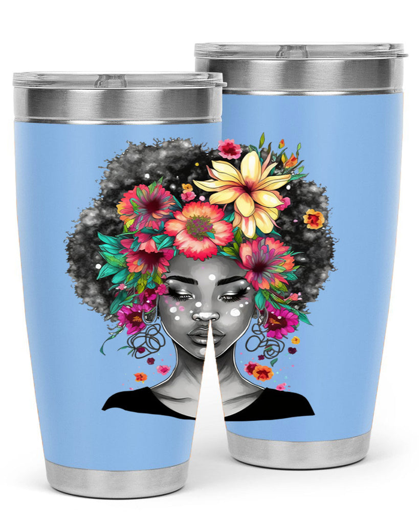 Sparkling Black Girl Design 9#- women-girls- Tumbler