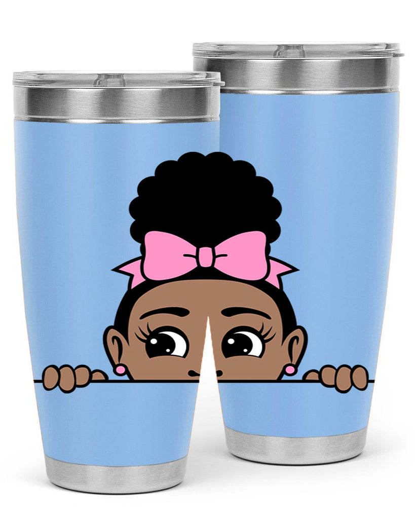 afro puff crown girl 3#- women-girls- Tumbler
