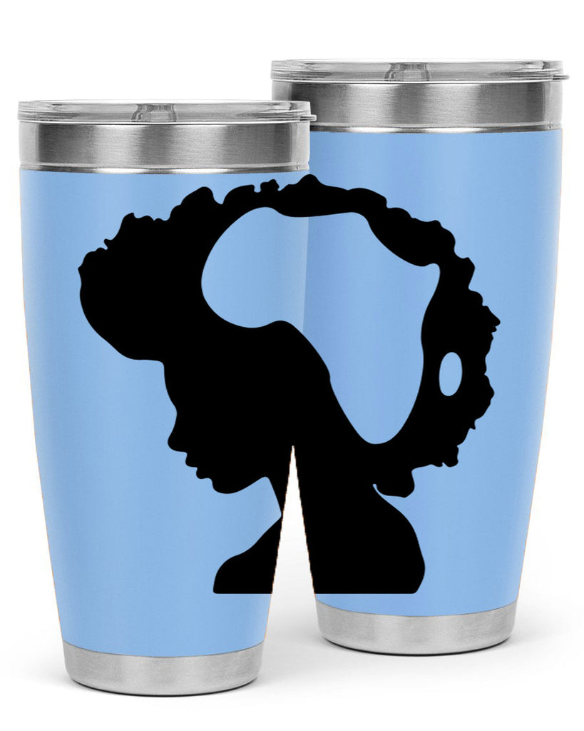 afro woman with africa map 65#- women-girls- Tumbler