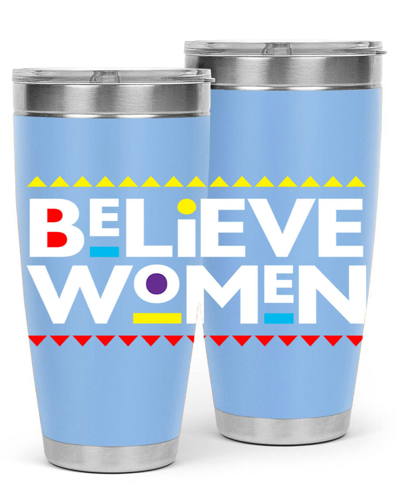 believewomen 254#- black words phrases- Cotton Tank