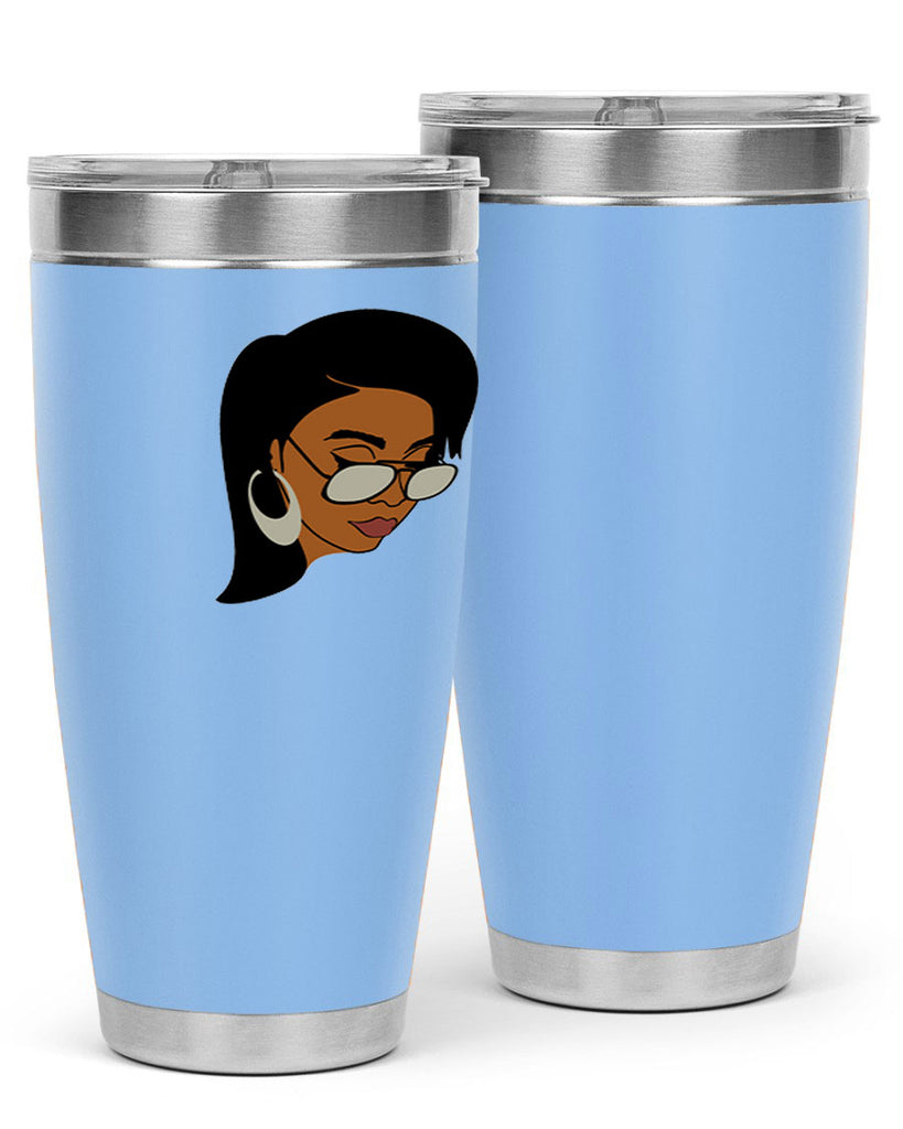 black afro 48#- women-girls- Tumbler