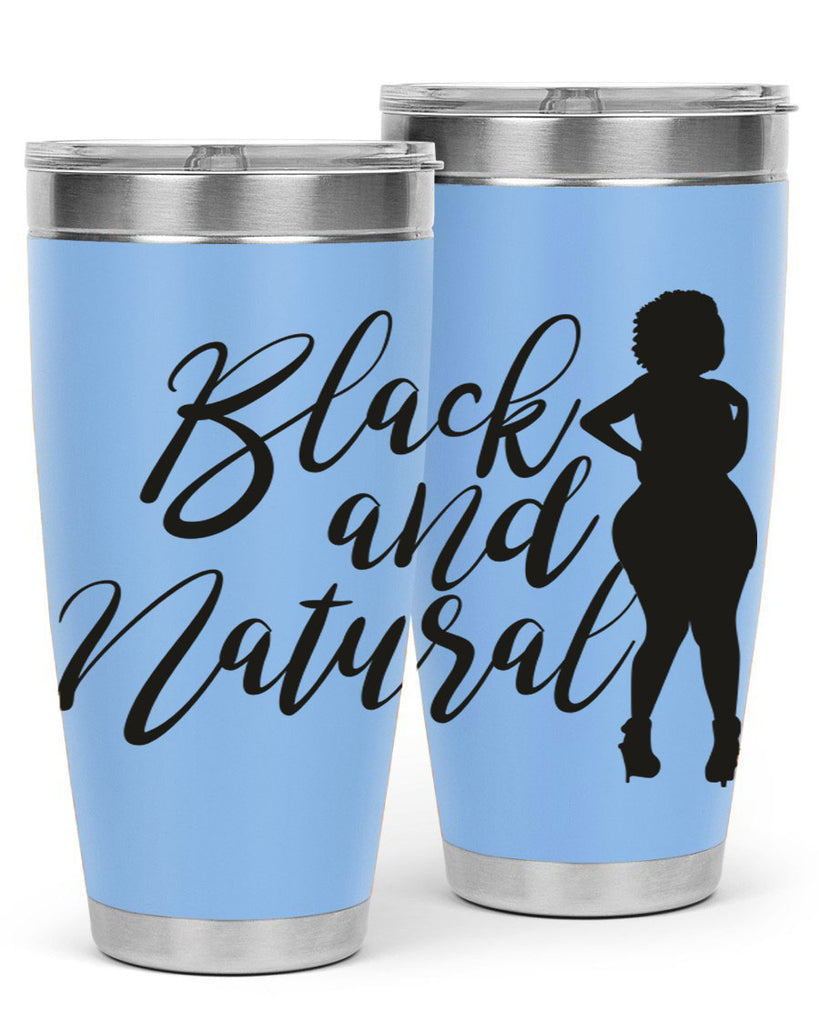 black and natural 22#- women-girls- Tumbler