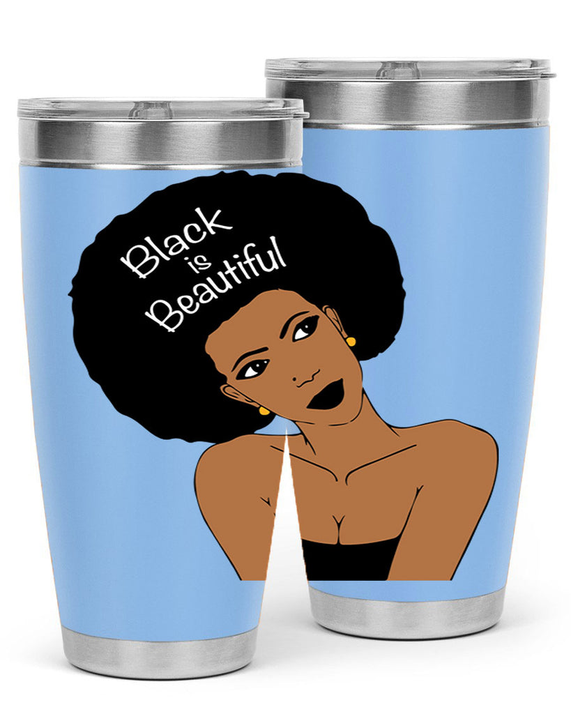 black is beautiful 13#- women-girls- Tumbler