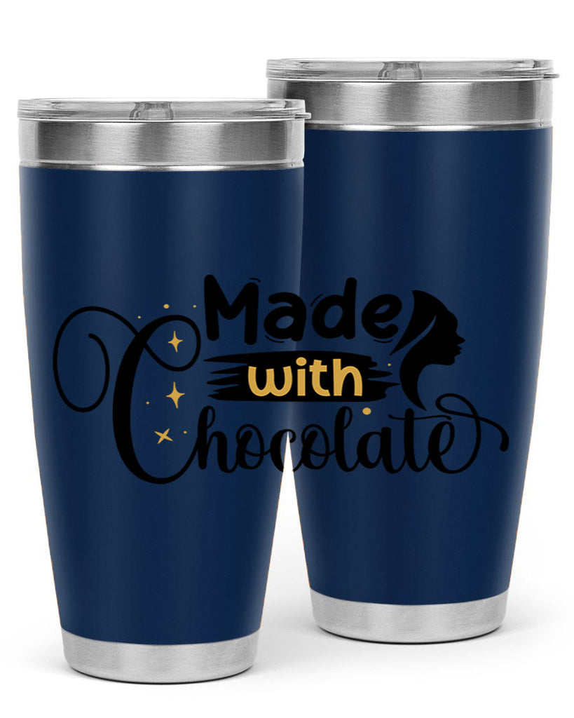 Made with chocolate Style 24#- women-girls- Tumbler