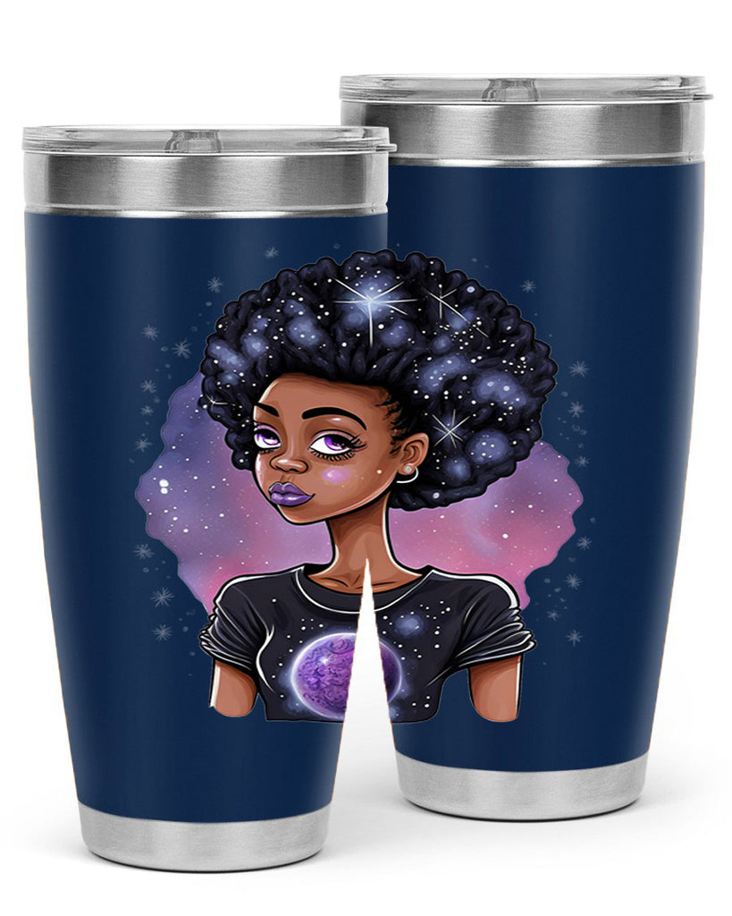 Sparkling Black Girl Design 11#- women-girls- Tumbler