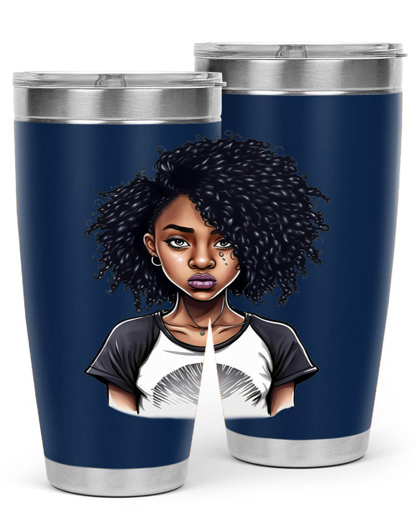 Sparkling Black Girl Design 18#- women-girls- Tumbler