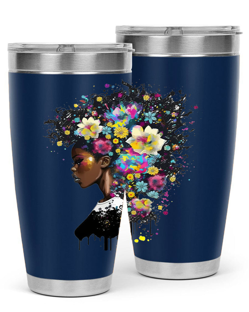 Sparkling Black Girl Design 2#- women-girls- Tumbler