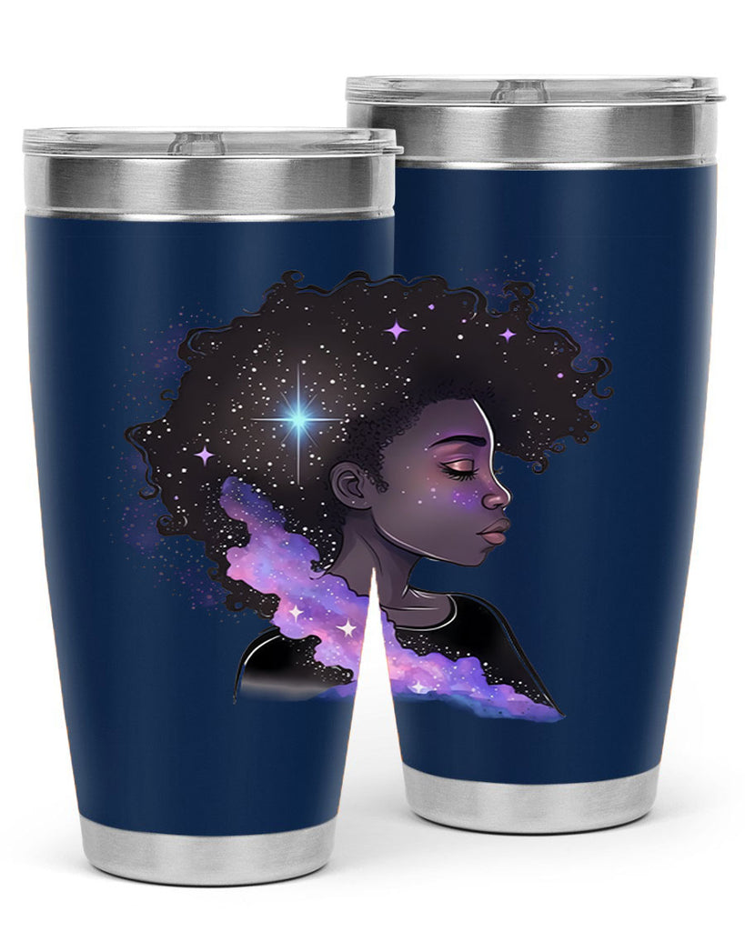Sparkling Black Girl Design 4#- women-girls- Tumbler