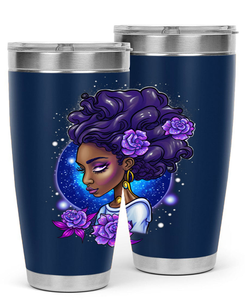 Sparkling Black Girl Design 7#- women-girls- Tumbler