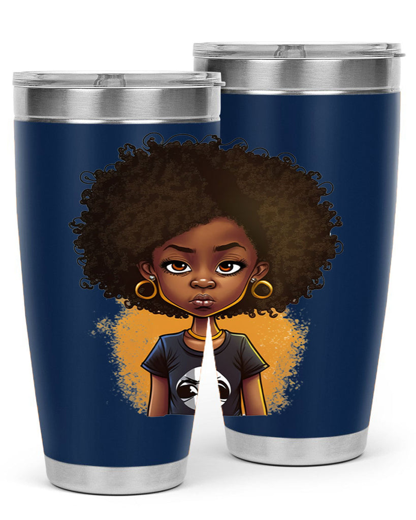 Sparkling Black Girl Design 8#- women-girls- Tumbler