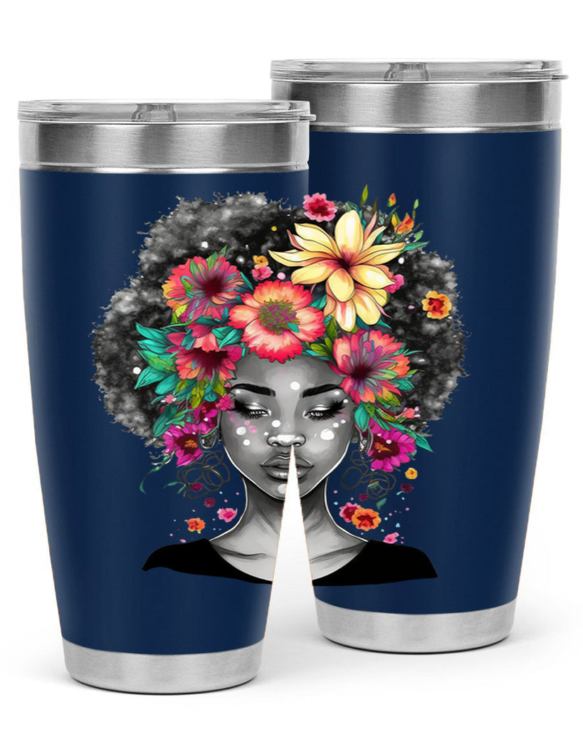 Sparkling Black Girl Design 9#- women-girls- Tumbler