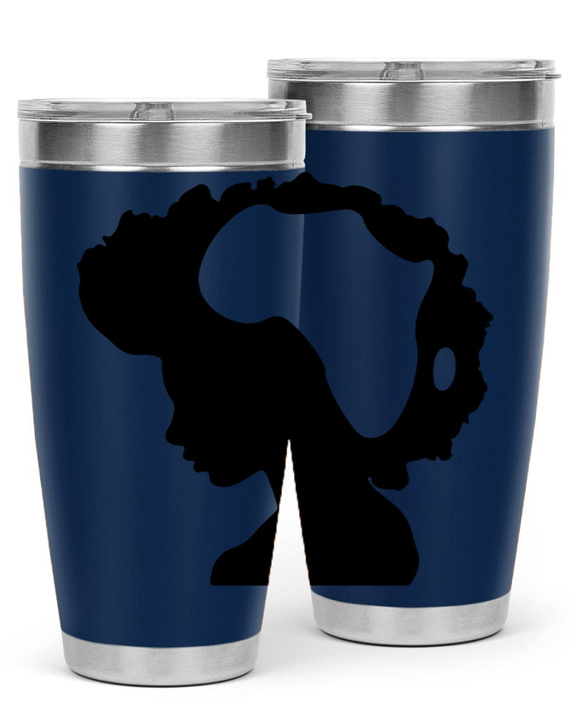 afro woman with africa map 65#- women-girls- Tumbler