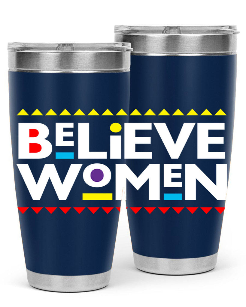 believewomen 254#- black words phrases- Cotton Tank