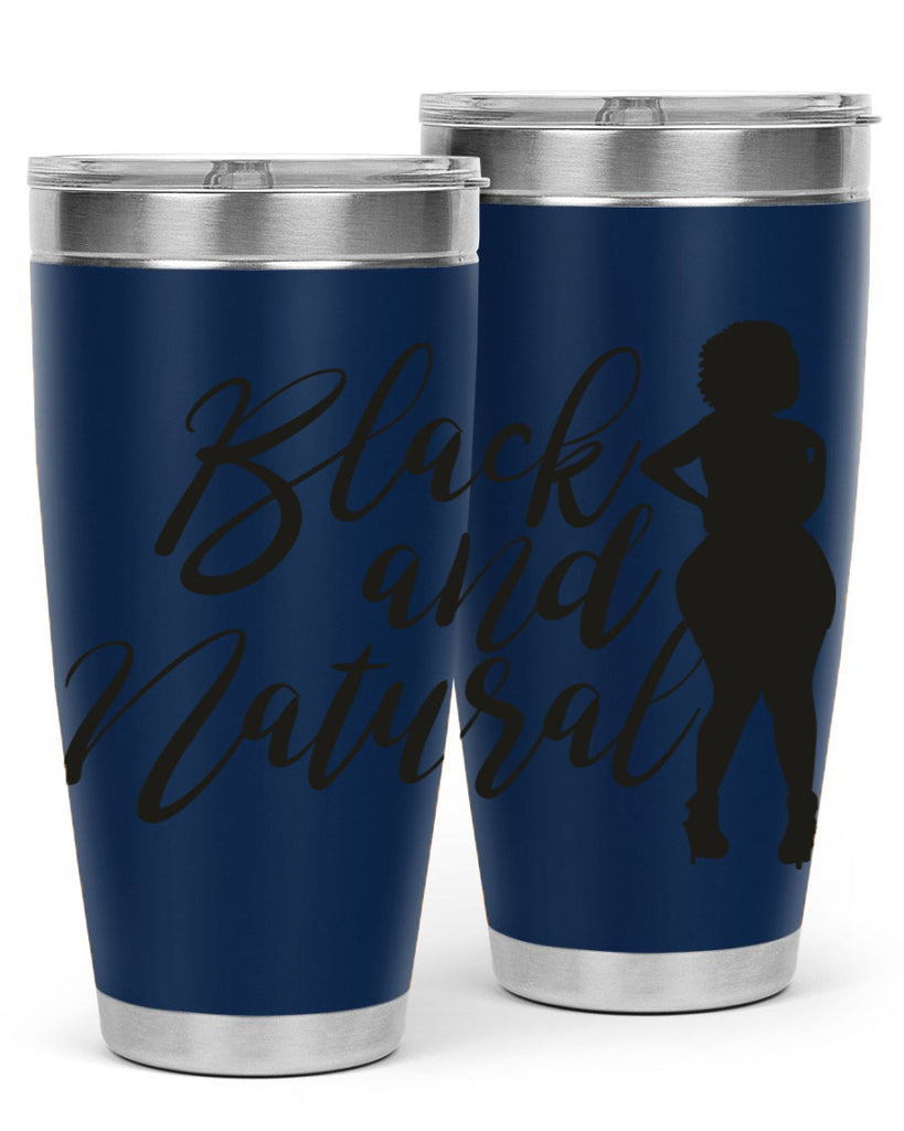 black and natural 22#- women-girls- Tumbler