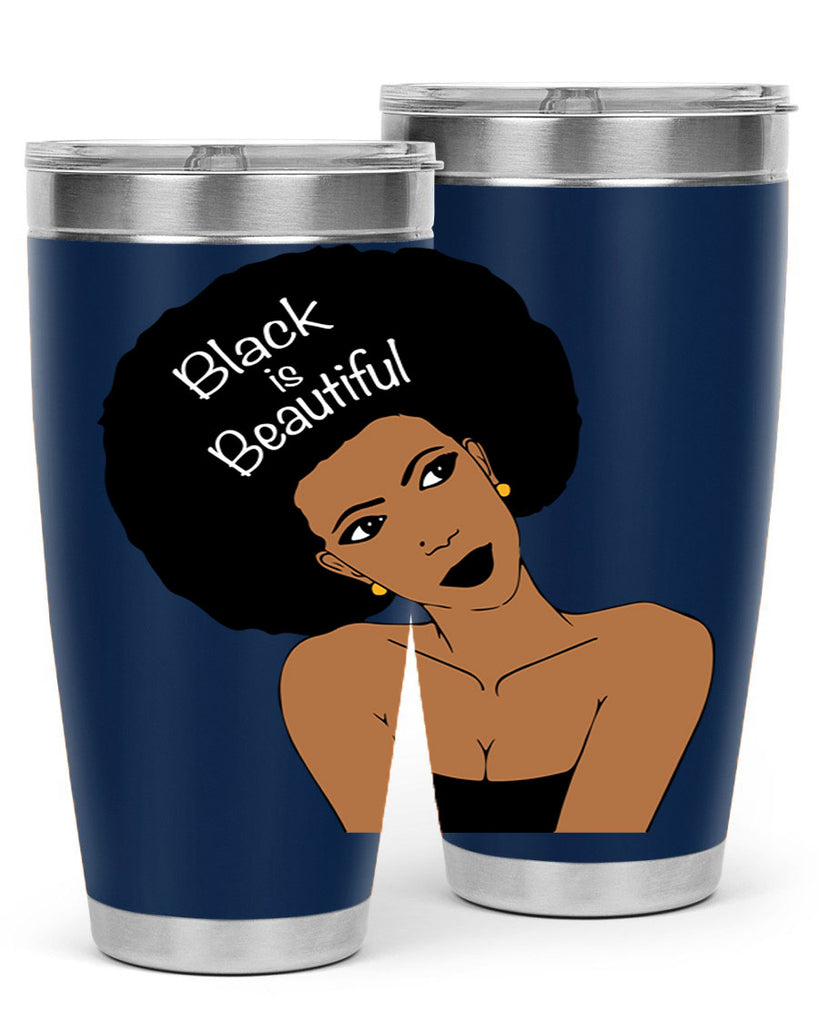black is beautiful 13#- women-girls- Tumbler