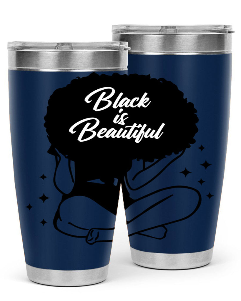 black is beautiful 15#- women-girls- Tumbler