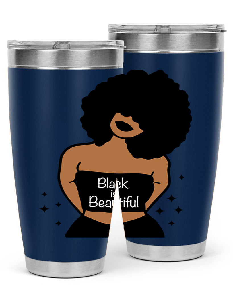 black is beautiful 16#- women-girls- Tumbler