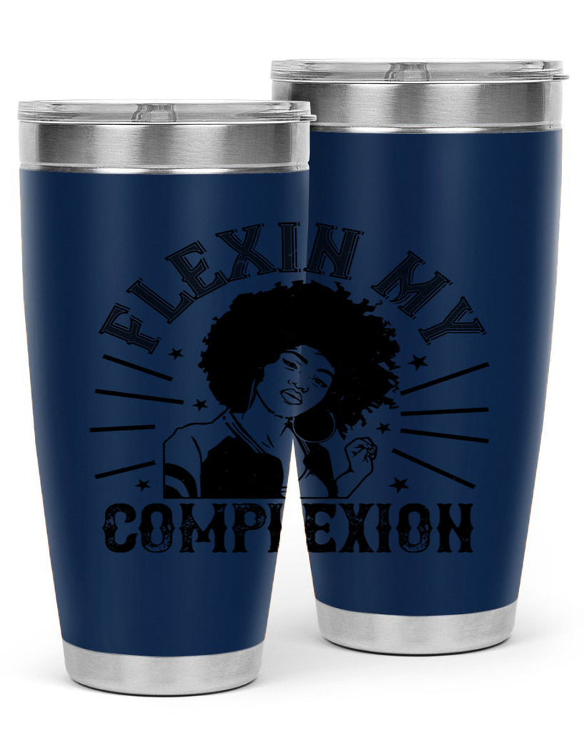 flexin my complexion Style 34#- afro- Tumbler