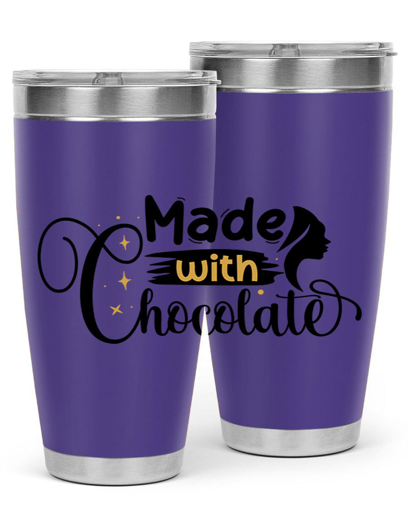 Made with chocolate Style 24#- women-girls- Tumbler