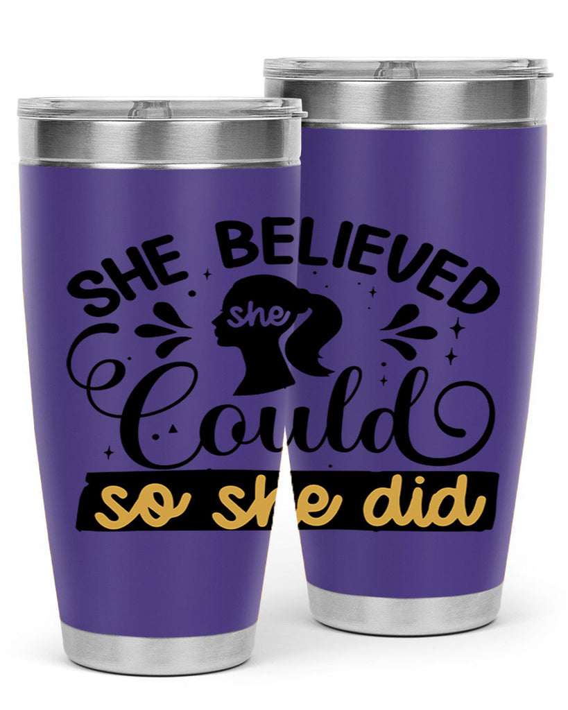 She believed she could she did Style 7#- women-girls- Tumbler