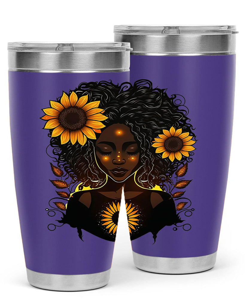 Sparkling Black Girl Design 13#- women-girls- Tumbler