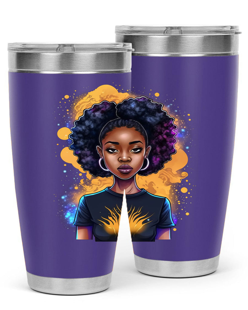 Sparkling Black Girl Design 15#- women-girls- Tumbler