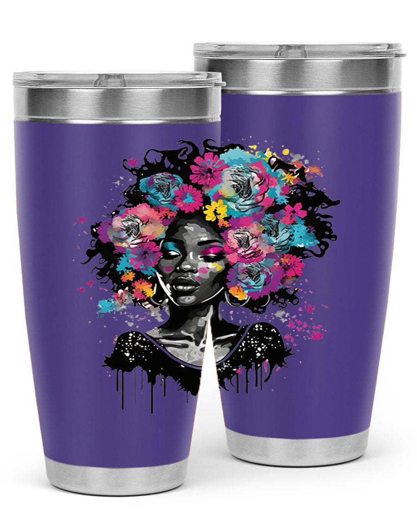 Sparkling Black Girl Design 17#- women-girls- Tumbler